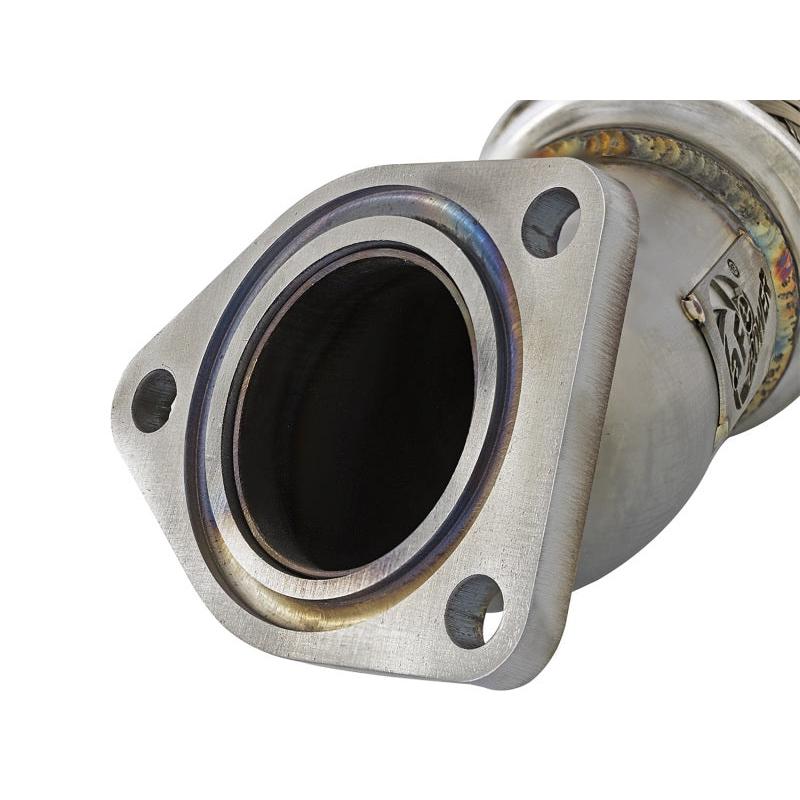 aFe Power Elite Twisted Steel 16-17 Honda Civic I4-1.5L (t) 2.5in Rear Down-Pipe Mid-Pipe-SR1 Performance