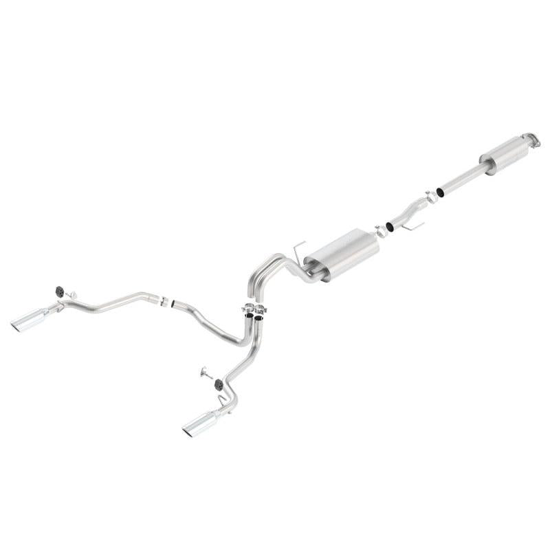 Borla 15-16 Ford F-150 3.5L EcoBoost Ext. Cab Std. Bed Catback Exhaust S-Type Single Split Rear Exit-SR1 Performance