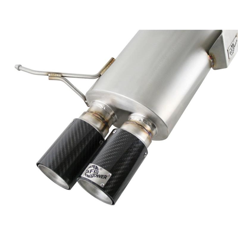 aFe MACHForce XP Exhaust Cat-Back 2.5in Dia Carbon Fiber Tips SS-304 08-13 BMW M3 (E90) V8 4.0L-SR1 Performance