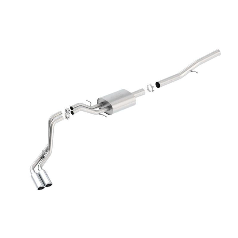 Borla 14 Silv/Sierra 1500 EC Std/CC Short 143.5in WB ATAK Dual Rolled Side Exit Cat-Back Exhaust-SR1 Performance
