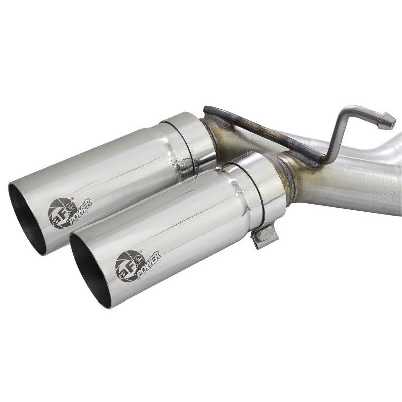 aFe Rebel 3in 409 SS Cat-Back Exhaust 2021 Ford F-150 V6 2.7L/3.5L (tt)/V8 5.0L w/ Polished Tips-SR1 Performance