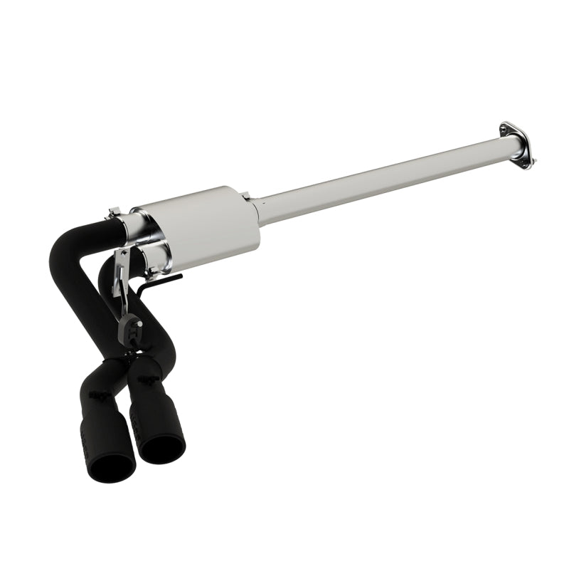 MBRP 15-16 Ford F-150 2.7L/3.5L/5.0L 3in Cat Back Single Side Pre-Axle Dual Exit Black Coated-SR1 Performance