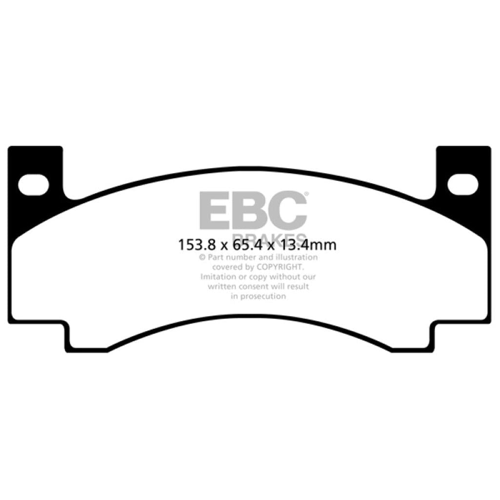 EBC Yellowstuff Front Brake Pads for 1971-1972 Dodge B200 and B300 Vans – High-Performance Street and Track Use