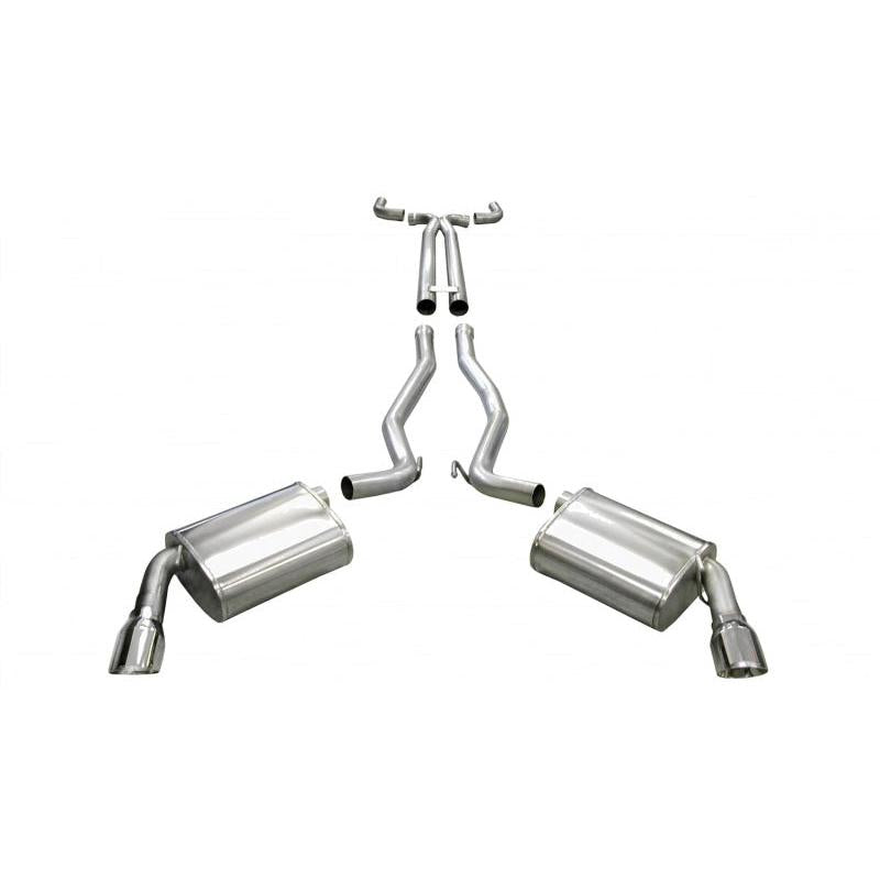 Corsa 2010-2013 Chevrolet Camaro Convertible SS 6.2L V8 Manual Polished Sport Cat-Back + XO Exhaust-SR1 Performance