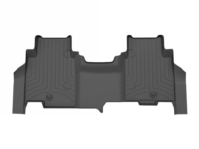 WeatherTech DigitalFit Rear FloorLiner for Chevrolet Silverado and GMC Sierra EV (Part Number 4419032, Black)