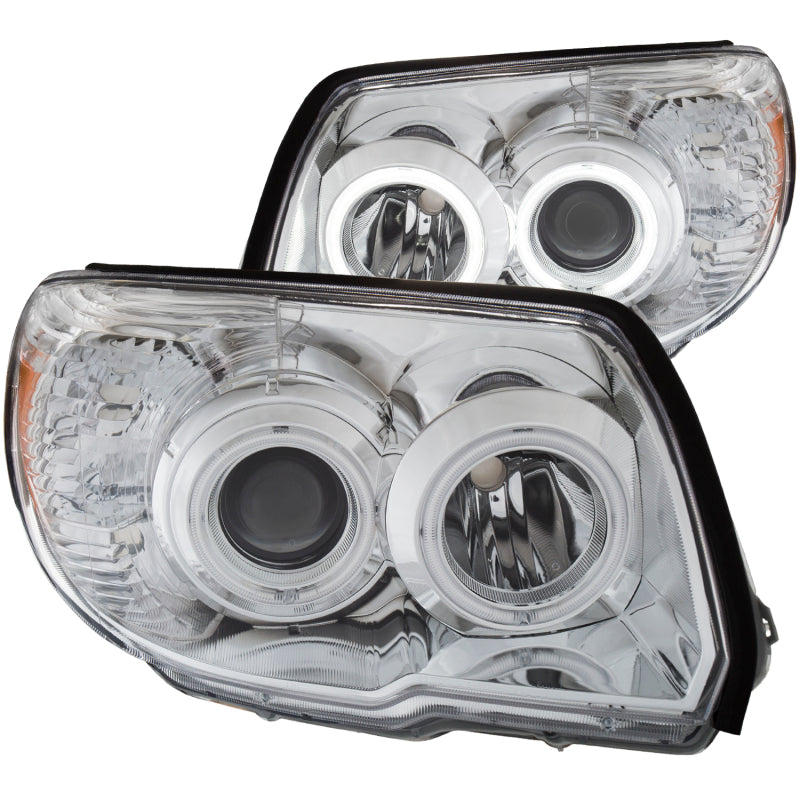 ANZO 2006-2009 Toyota 4Runner Projector Headlights w/ Halo Chrome-SR1 Performance