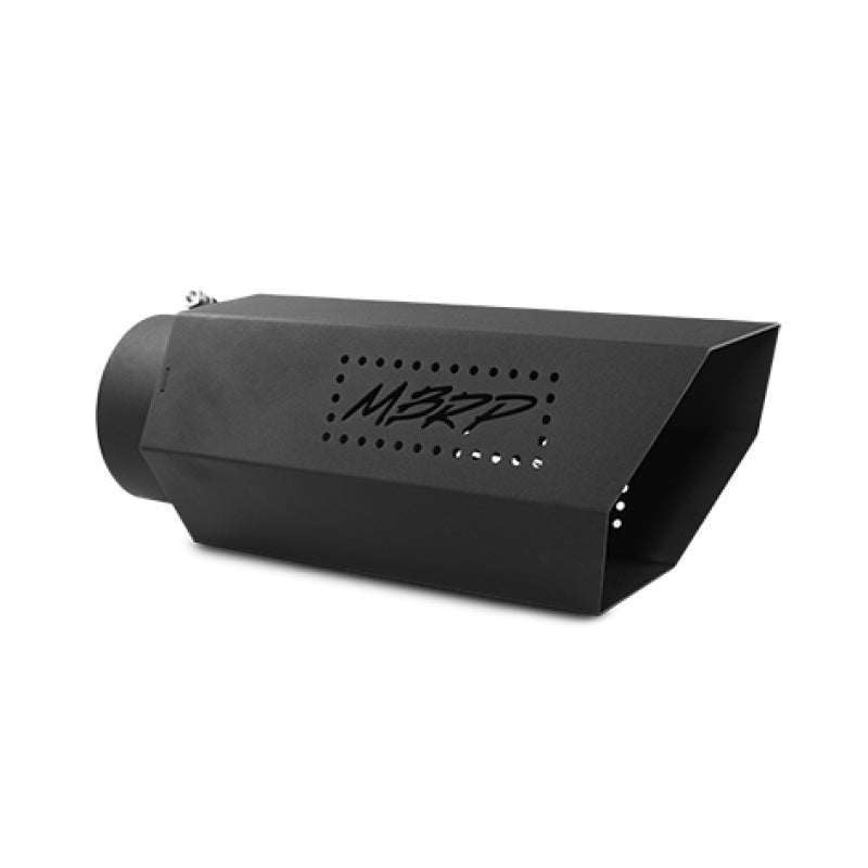 MBRP Universal Hex Tip 5in Inlet 16in length w/o Logo - Black Coated-SR1 Performance