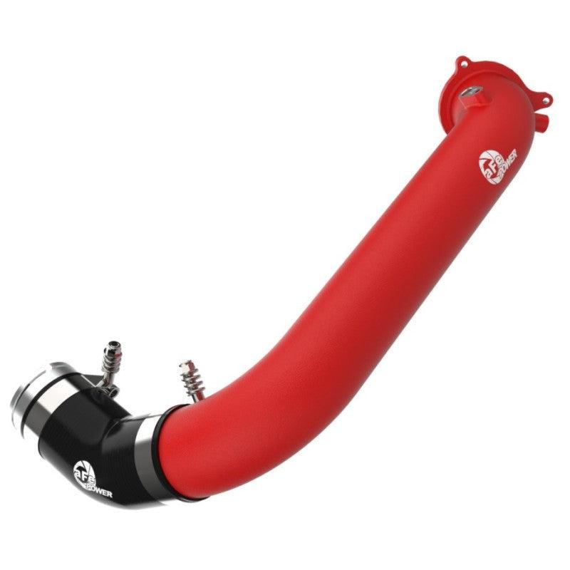 aFe BladeRunner Red 2-3/4in Aluminum Charge Pipe 2021 Toyota Supra GR (A90) I4-2.0L (t) B48-SR1 Performance