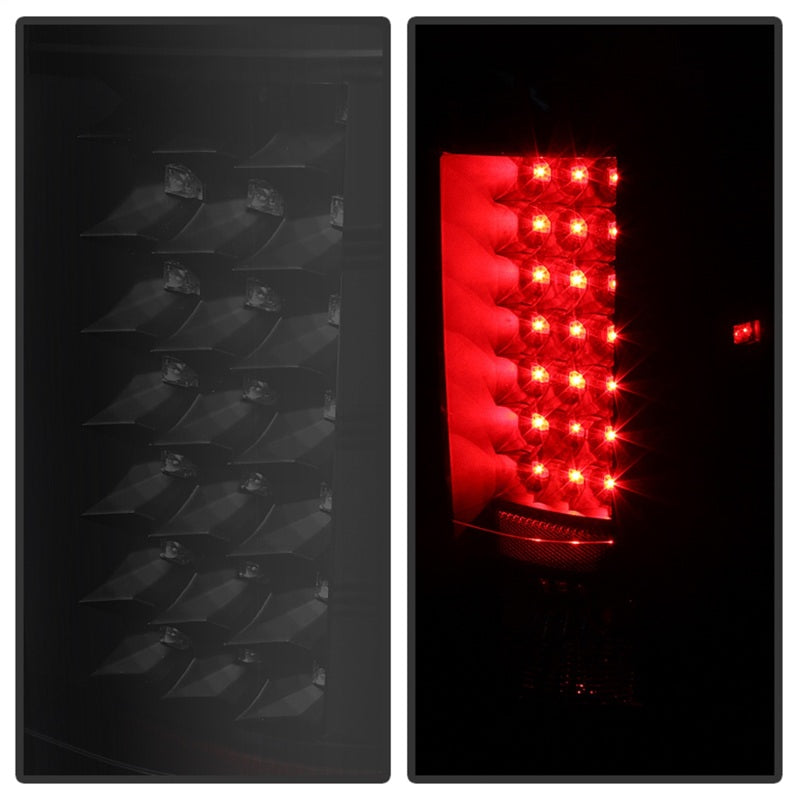 Xtune Chevy Silverado 07-13 LED Tail Lights Black Smoke ALT-JH-CS07-LED-BKSM-SR1 Performance