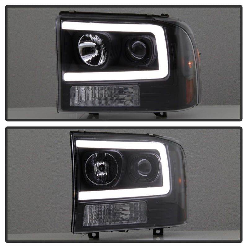 Spyder 99-04 Ford F250 Super Duty Projector Headlights - Light Bar - Black PRO-YD-FF25099V2-LB-BK-SR1 Performance
