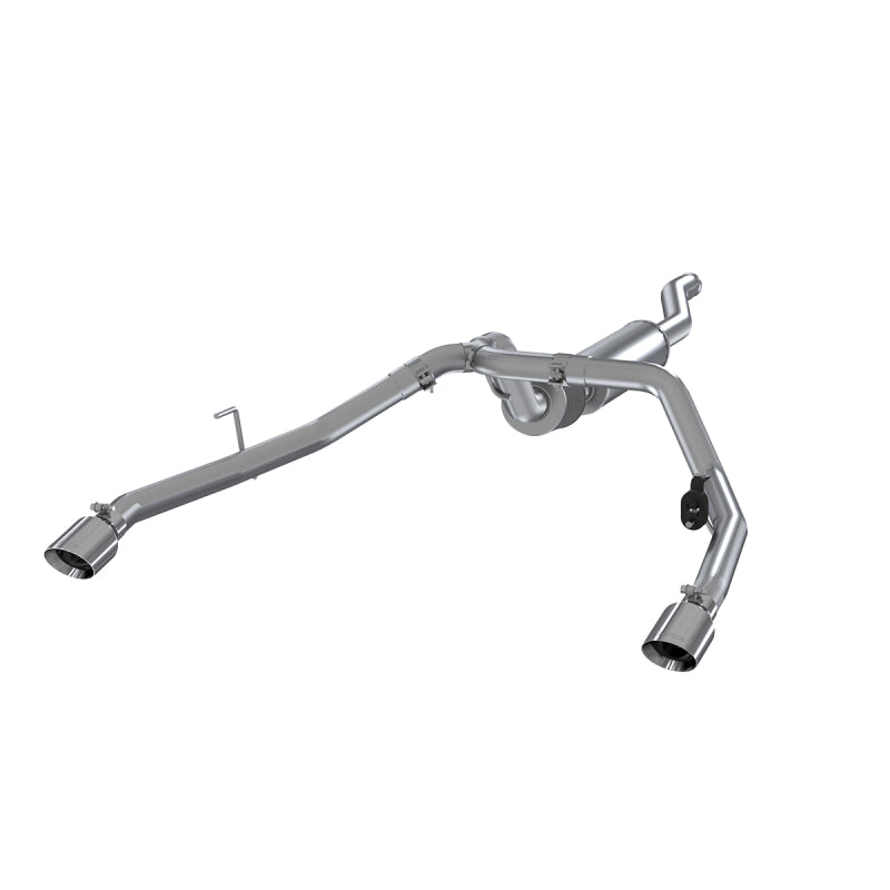MBRP 2020 Jeep Gladiator 3.6L 2.5in Dual Rear Exit Cat Back Exhaust Aluminized-SR1 Performance