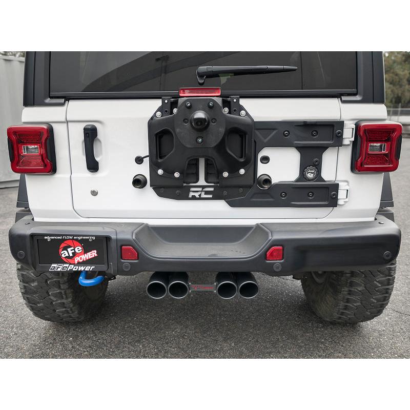 aFe Rebel Series 2.5in 304 SS Cat-Back Exhaust w/ Black Tip 18-20 Jeep Wrangler (JL)-SR1 Performance