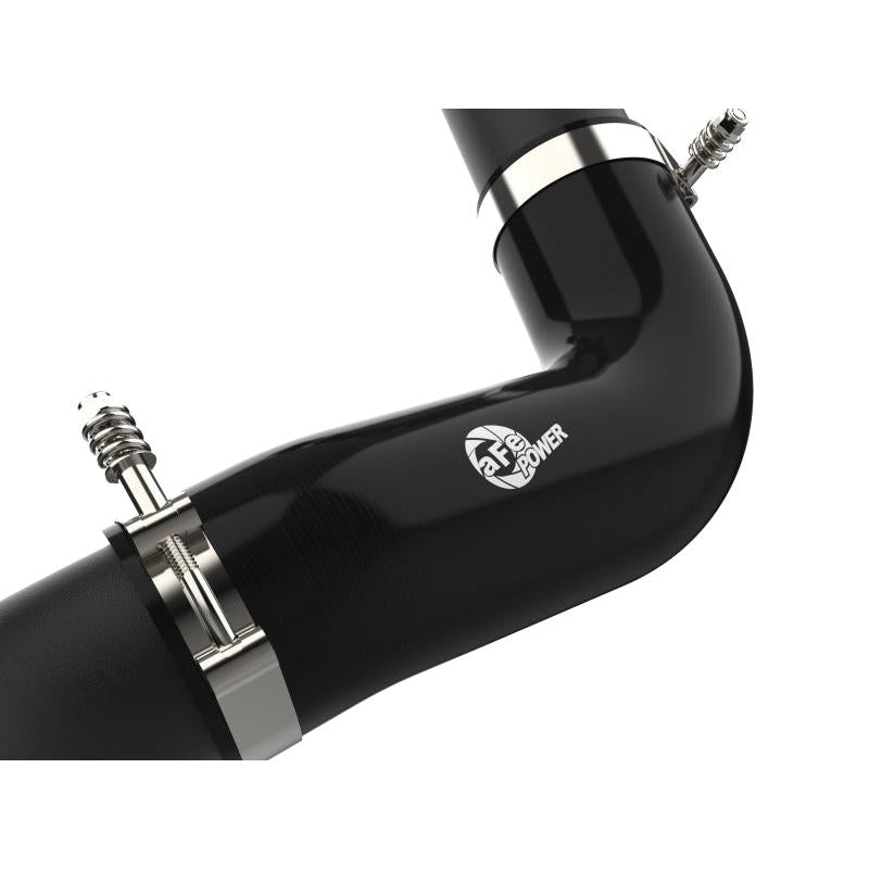 aFe 2024 GM Diesel Trucks V8 6.6L L5P BladeRunner Aluminum 3in Hot & 3.5in Cold Charge Pipe - Black-SR1 Performance