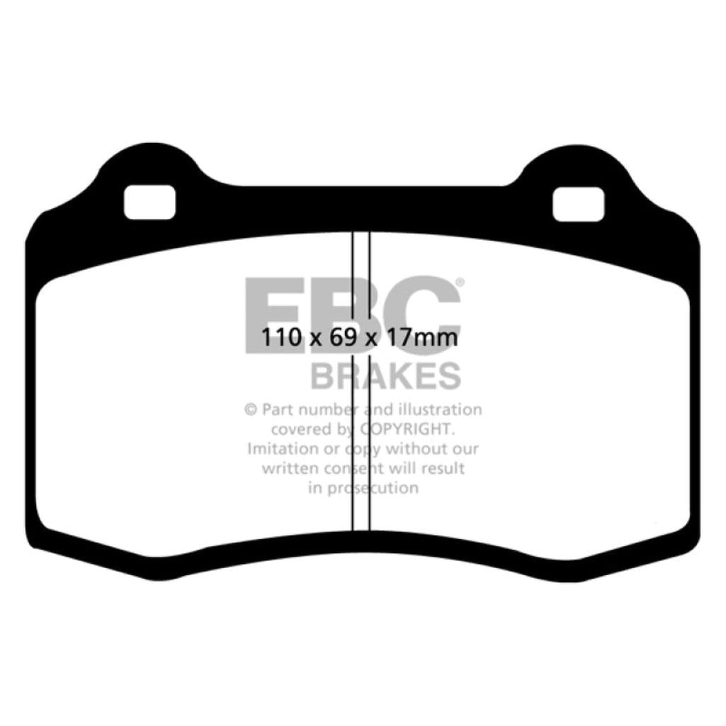 EBC Yellowstuff Front Brake Pads for Dodge Viper 1992-2000 – High-Performance Street and Track Use
