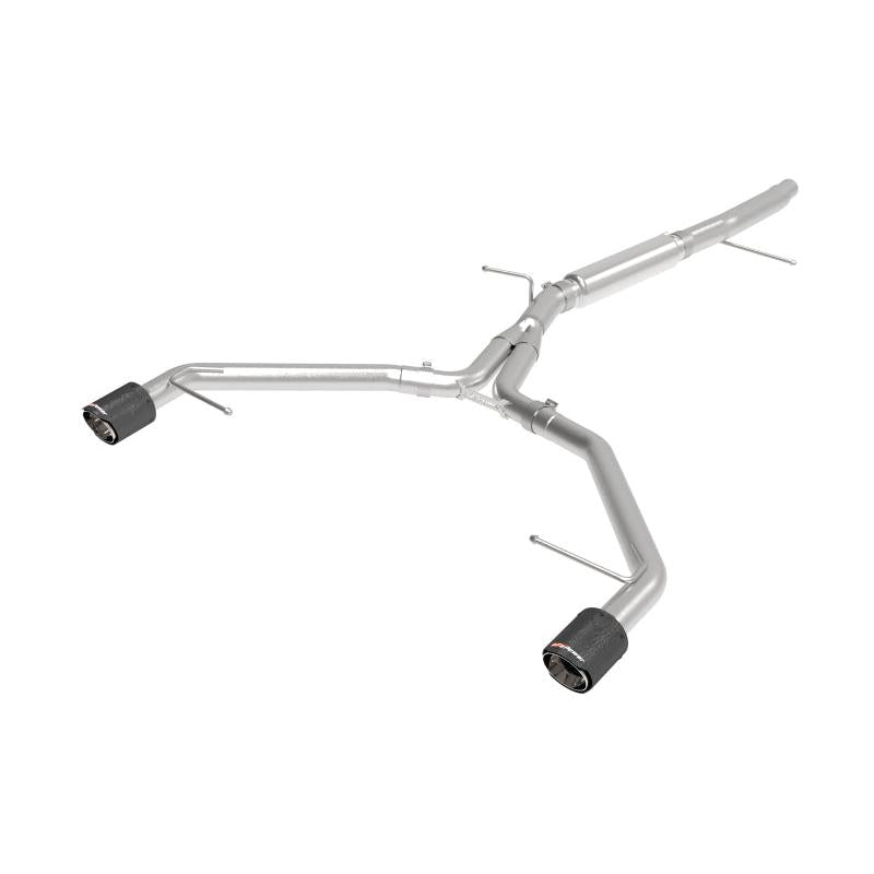 aFe 17-19 Audi A4 (L4-2.0L) MACH Force-Xp Stainless Steel Axle-Back Exhaust System - Carbon Tip-SR1 Performance