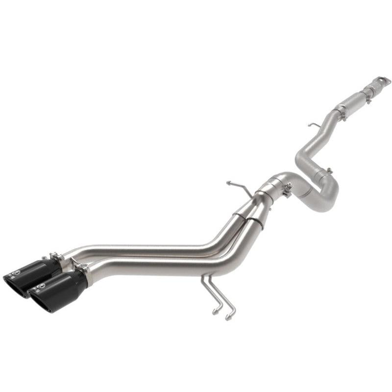 aFe Takeda 2-1/2in to 3in SS-304 Cat-Back Exhausts w/ Black Tip 13-17 Hyundai Veloster L4-1.6L-SR1 Performance