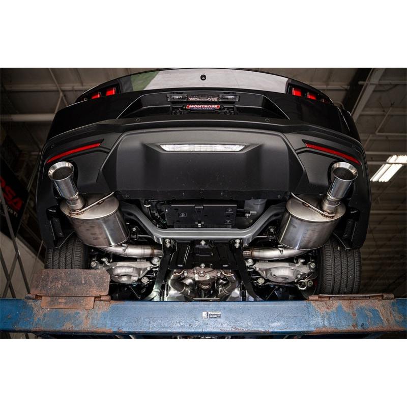 Corsa 24 Ford Mustang GT Conv. Xtreme Cat-Back Ex. Sys. 3.0in Dual Rear Ex w/4.5in StraightCut Tips-SR1 Performance