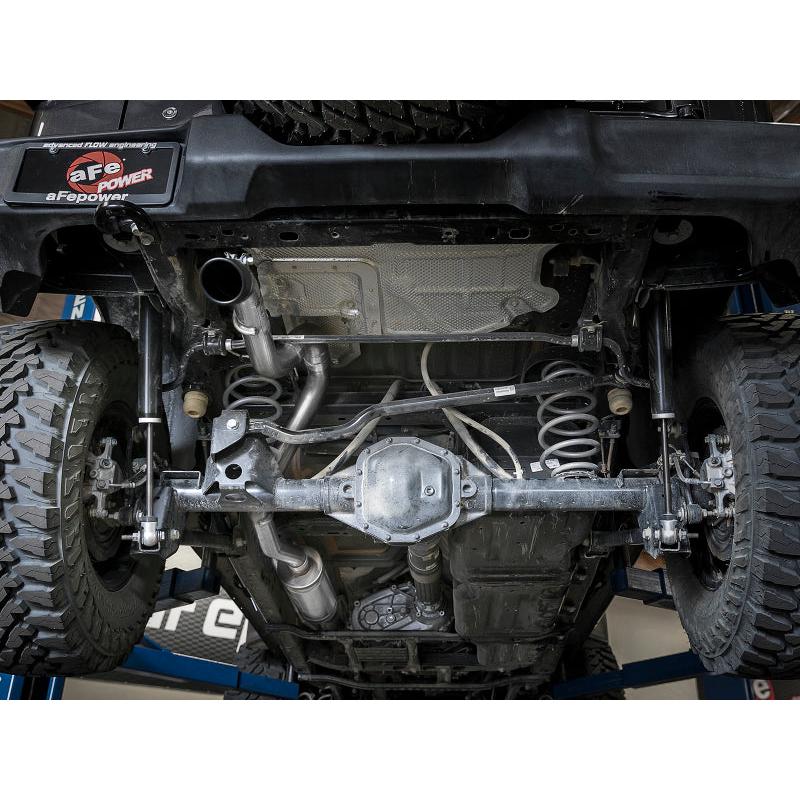 aFe MACH Force-Xp 2.5in 409SS Catback High-Tuck Exhaust 18-21 Jeep (JL) 3.6L 4-Door - Black Tip-SR1 Performance