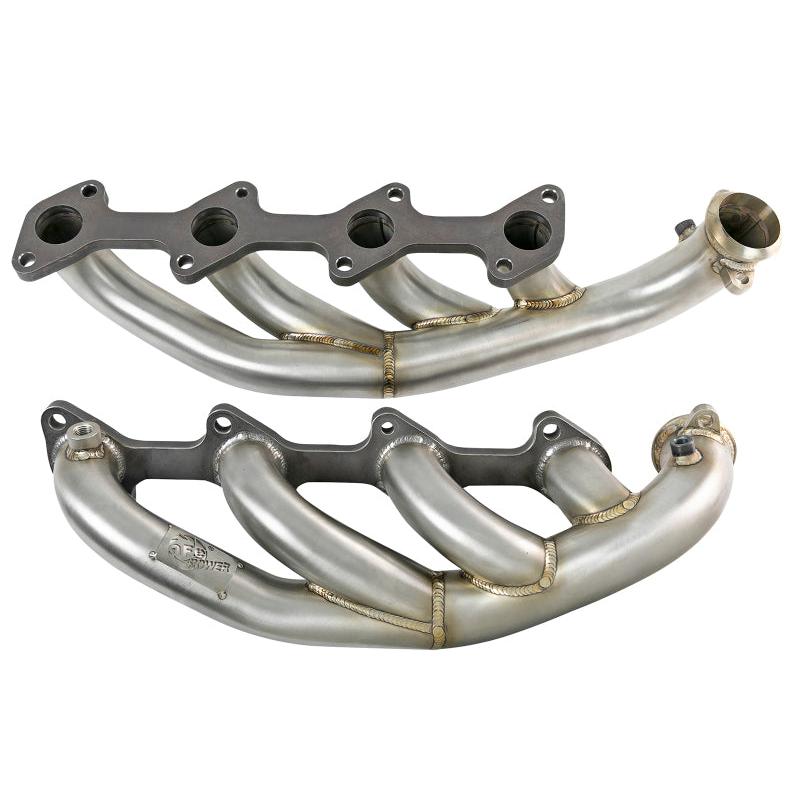 aFe Twisted Steel 1.75-2in 304 SS Headers 03-07 Ford Diesel Trucks V8-6.0L (td)-SR1 Performance