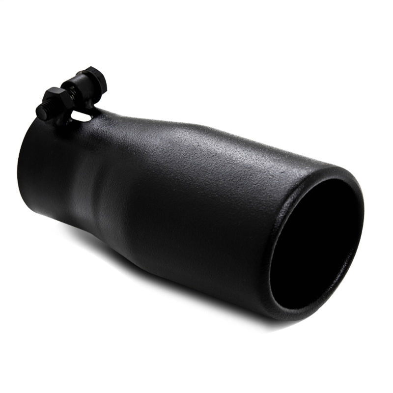 MBRP Universal Tip 2.5 O.D. Oval End 3.75 Inlet 10in length - Black Finish-SR1 Performance