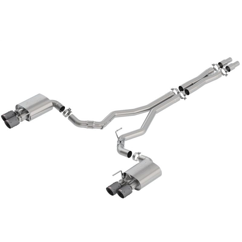 Borla 2018 Ford Mustang GT 5.0L AT/MT 3in Atak Catback Exhaust w/ Valves (Carbon Fiber Black Tip)-SR1 Performance