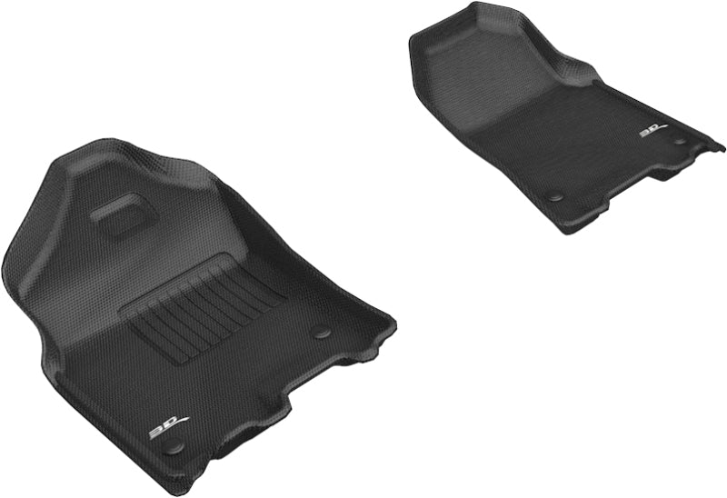 3D MAXpider 2019-2020 Dodge Ram 1500 Crew Cab/Quad Cab Kagu 1st Row Floormat - Black-SR1 Performance