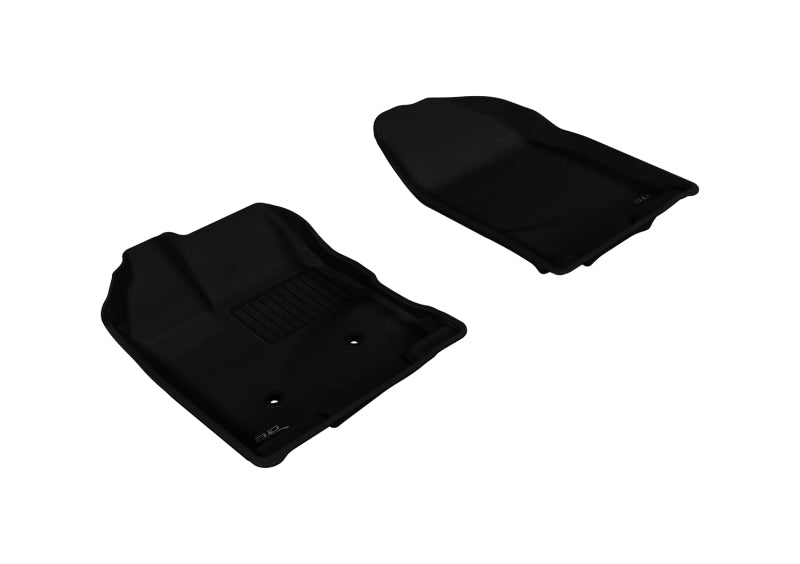 3D MAXpider 2007-2014 Ford Edge Kagu 1st Row Floormat - Black-SR1 Performance