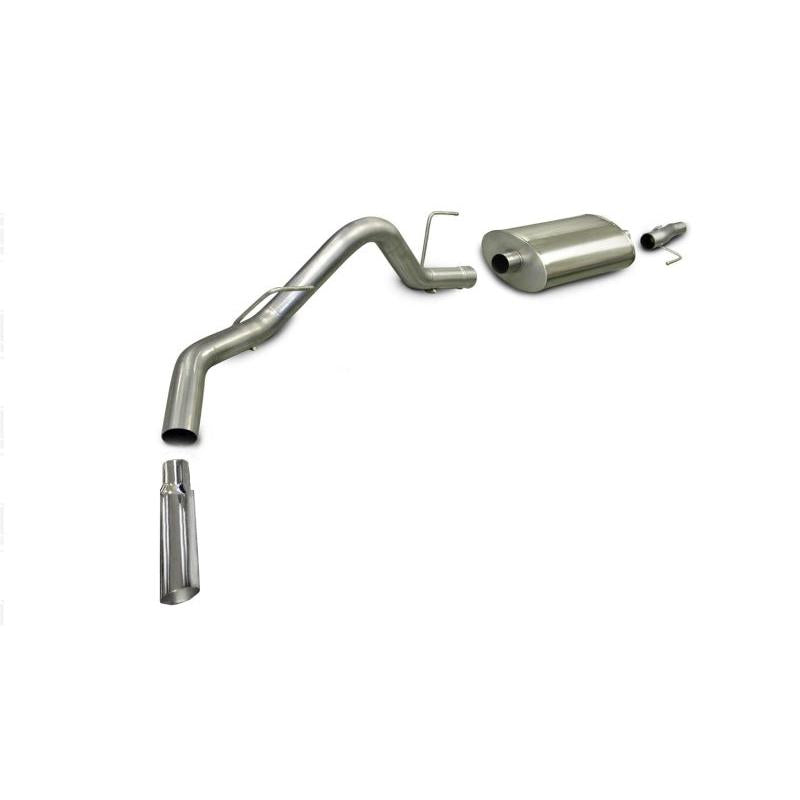 Corsa 2006-2008 -08 Ford F-150 SuperCrew/6.5ft Bed 4.6L V8 Polished Sport Cat-Back Exhaust-SR1 Performance