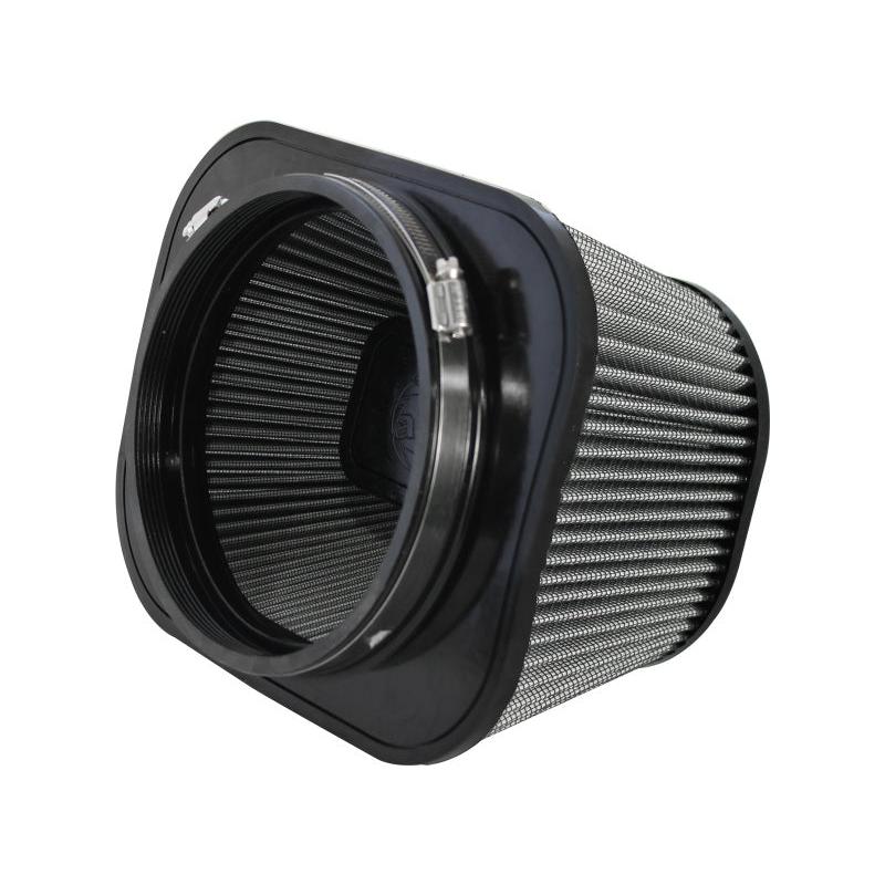 aFe MagnumFLOW Pro DRY S Universal Air Filter 7.13in F x (8.70x 10.60)in B x (6.50x8.60)in T x 5in H-SR1 Performance