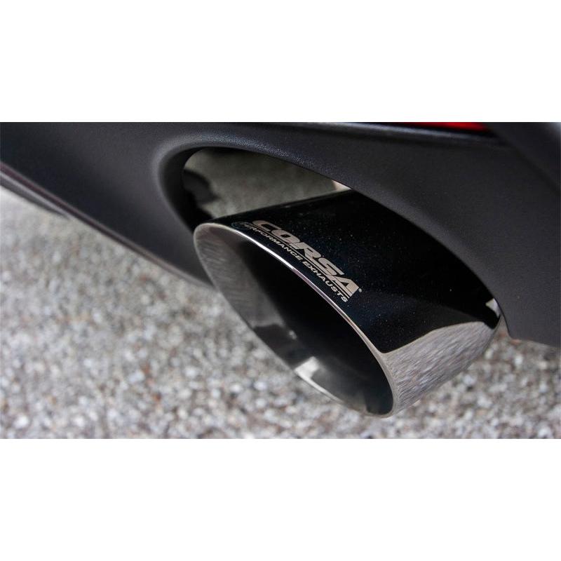 Corsa 2015-2017 Ford Mustang GT 5.0 3in Axle Back Exhaust Polish Dual Tips (Touring)-SR1 Performance