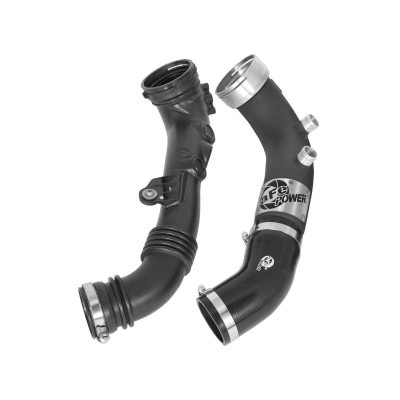 aFe BladeRunner 3in Black Intercooler Tube Cold Side w/ Couplings & Clamps 07-10 BMW 335i 3.0L (tt)-SR1 Performance