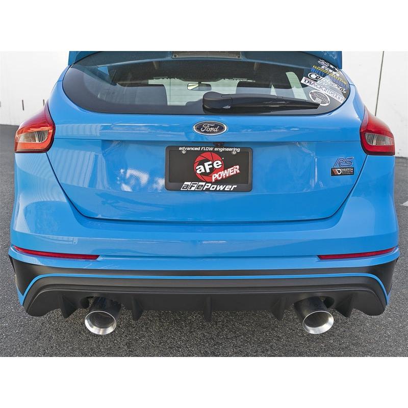 aFe Takeda 3in 304 SS Axle-Back Exhaust System w/ Polished Tip 16-18 Ford Focus RS 2.3L (t)-SR1 Performance