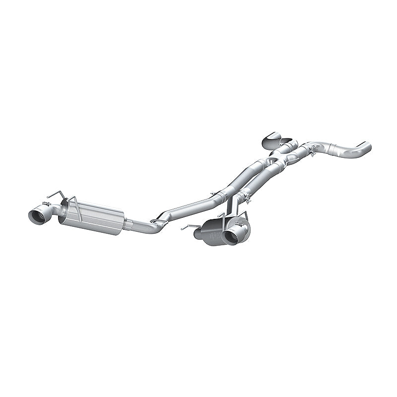 MBRP 2010 Chev Camaro V6 3.6L Dual Cat Back Round Tips (11 Conv. MUST purchase mbrpAD1710)-SR1 Performance
