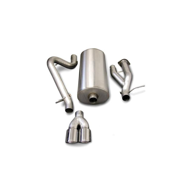 Corsa 2003-2006 Hummer H2 6.0L V8 Polished Sport Cat-Back Exhaust-SR1 Performance