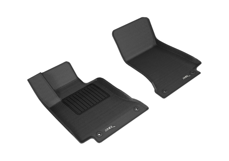 3D MAXpider 2015-2020 Mercedes Benz C-Class Sedan/Coupe W205/C205 Kagu 1st Row Floormat - Black-SR1 Performance
