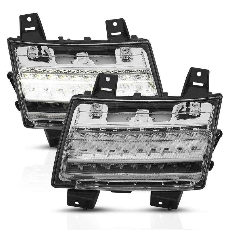 ANZO 18-19 Jeep Wrangler JL LED Chrome Clear w/ Sequential Signal-SR1 Performance