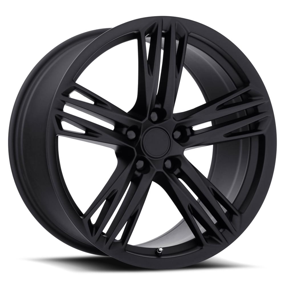 20X10 5X120 +23 HB 66.9 CAMARO ZL1 1LE FLOW FORM SATIN BLACK WITH CAP-SR1 Performance