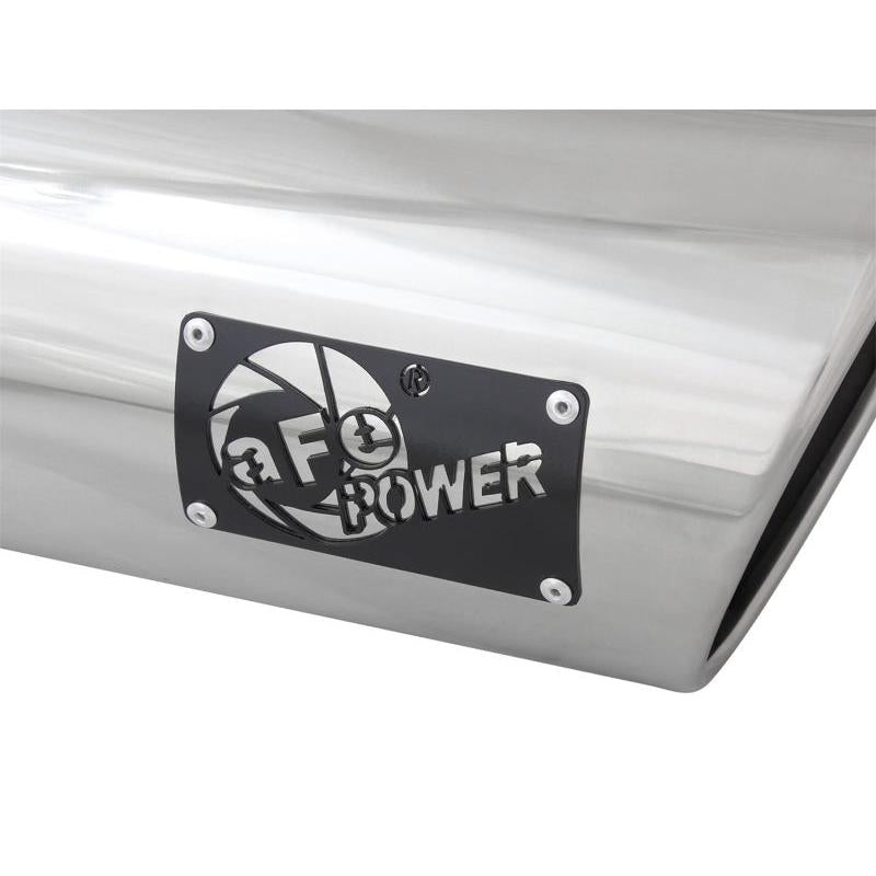aFe MACH Force-XP 304 SS Single Wall Polished Exhaust Tip Pair 4in Inlet x 6in Outlet x 15in L-SR1 Performance