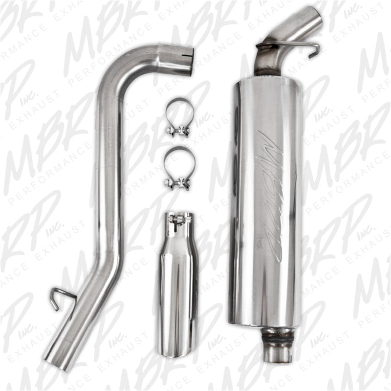 MBRP 1997-1999 Jeep Wrangler (TJ) Inline-4 2.5L Inline-6 4.0L Cat Back Single-SR1 Performance