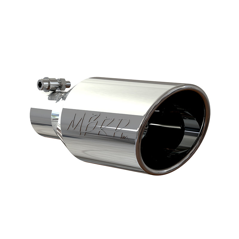 MBRP Universal Tip 4.5 O.D. Angle Rolled End 2.5 Inlet 11in Length - T304-SR1 Performance