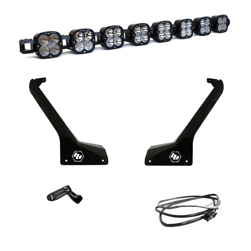 Baja Designs Jeep JL/JT Roof Bar LED Light Kit 8 XL Linkable w/ Upfitter-SR1 Performance