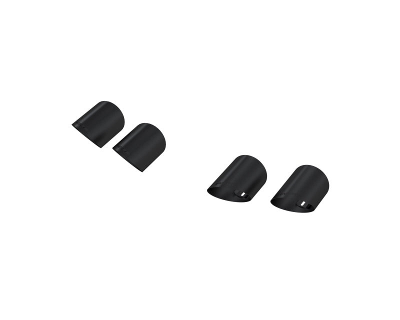MBRP 15-24 Ford Mustang T304 SS 4in OD / 6.5in Length Quad Tip Cover Kit - Black Tip-SR1 Performance