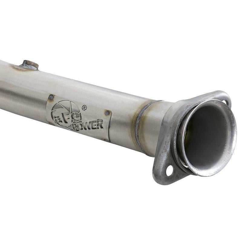 aFe POWER 14-18 Chevrolet Corvette C7 & Z06 Twisted Steel 3in 304 Stainless Steel Mid Pipe w/ Cat-SR1 Performance