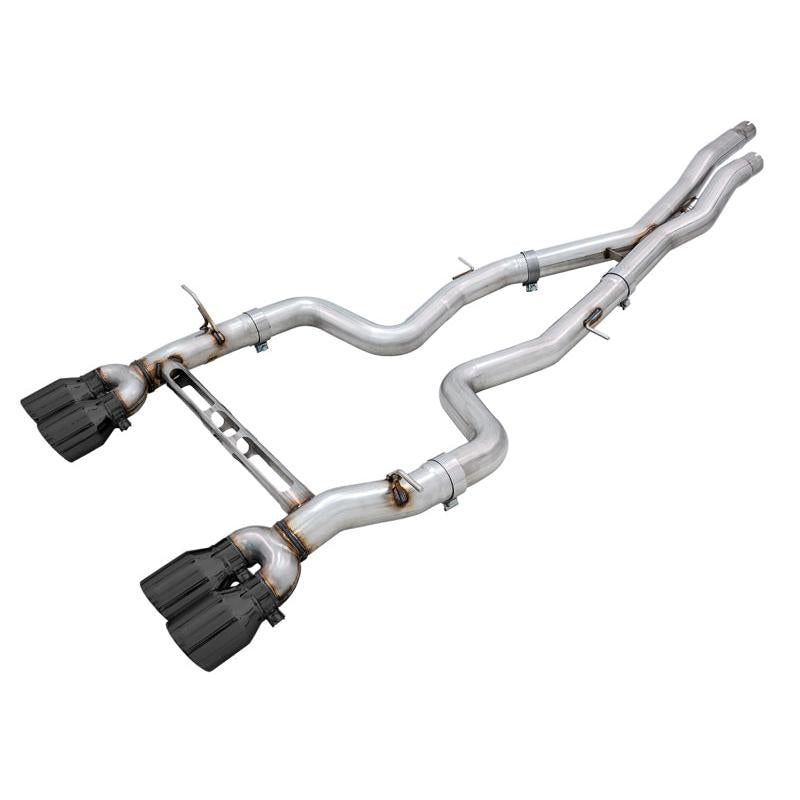 AWE Tuning BMW F8X M3/M4 Track Edition Catback Exhaust - Diamond Black Tips-SR1 Performance