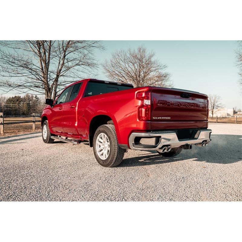 Corsa 2019-2024 Chevrolet Silverado 1500 5.3L 147.5in Wheel Base Cat-Back Dual Rear 4in Polish Tips-SR1 Performance