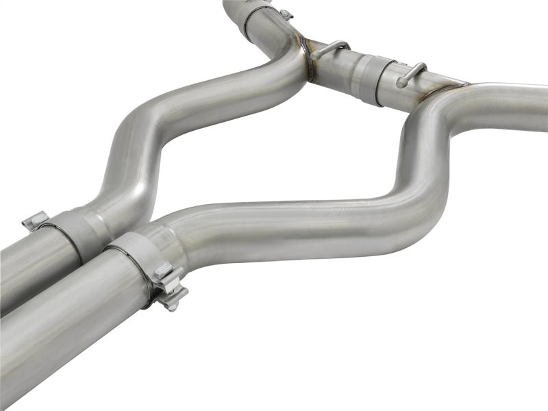 aFe MACHForce XP 3in Sport Tone Cat-Back Exhausts w/ Polished Tips 15-17 Ford Mustang V6/V8-SR1 Performance