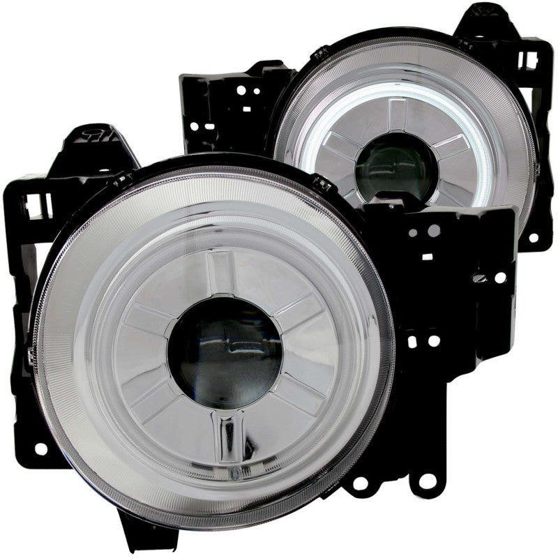 ANZO 2007-2013 Toyota Fj Cruiser Projector Headlights w/ Halo Chrome-SR1 Performance