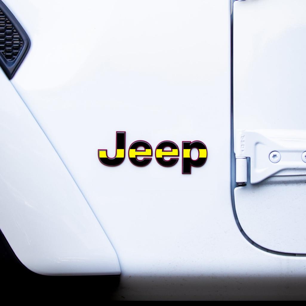 JEEP Gladiator Emblem Overlay Decal Set | Fits 2020+ Jeep Gladiator