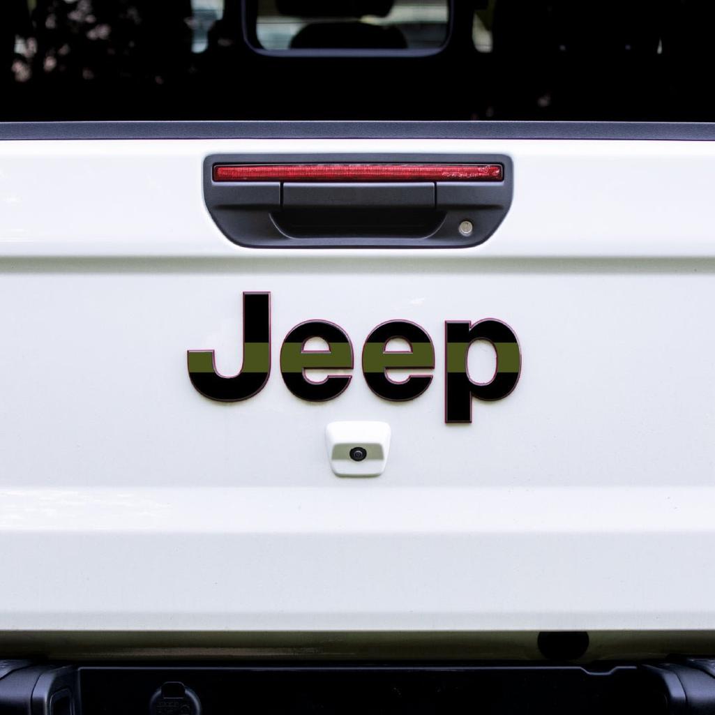 JEEP Gladiator Emblem Overlay Decal Set | Fits 2020+ Jeep Gladiator