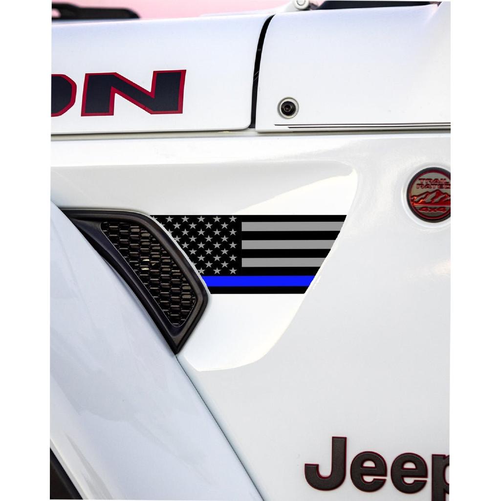 Fender Vent Decal Set | American Flag - fits Wrangler JL & Gladiator JT